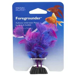 Penn-Plax Penn Plax Foregrounder Aquatic Purple Fan Palm Plant
