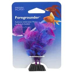 Penn-Plax Penn Plax Foregrounder Aquatic Purple Fan Palm Plant