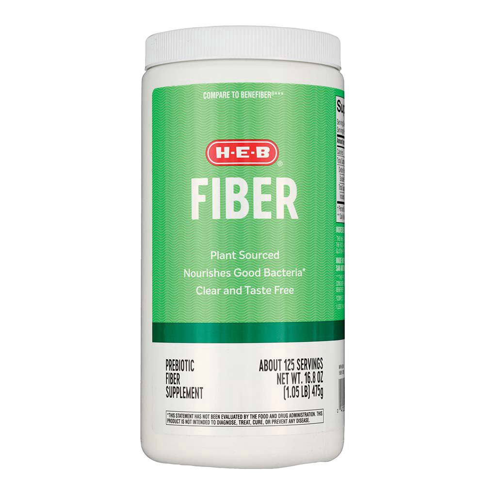 slide 1 of 1, H-E-B Fiber Dietary Supplement Powder, 16.8 oz