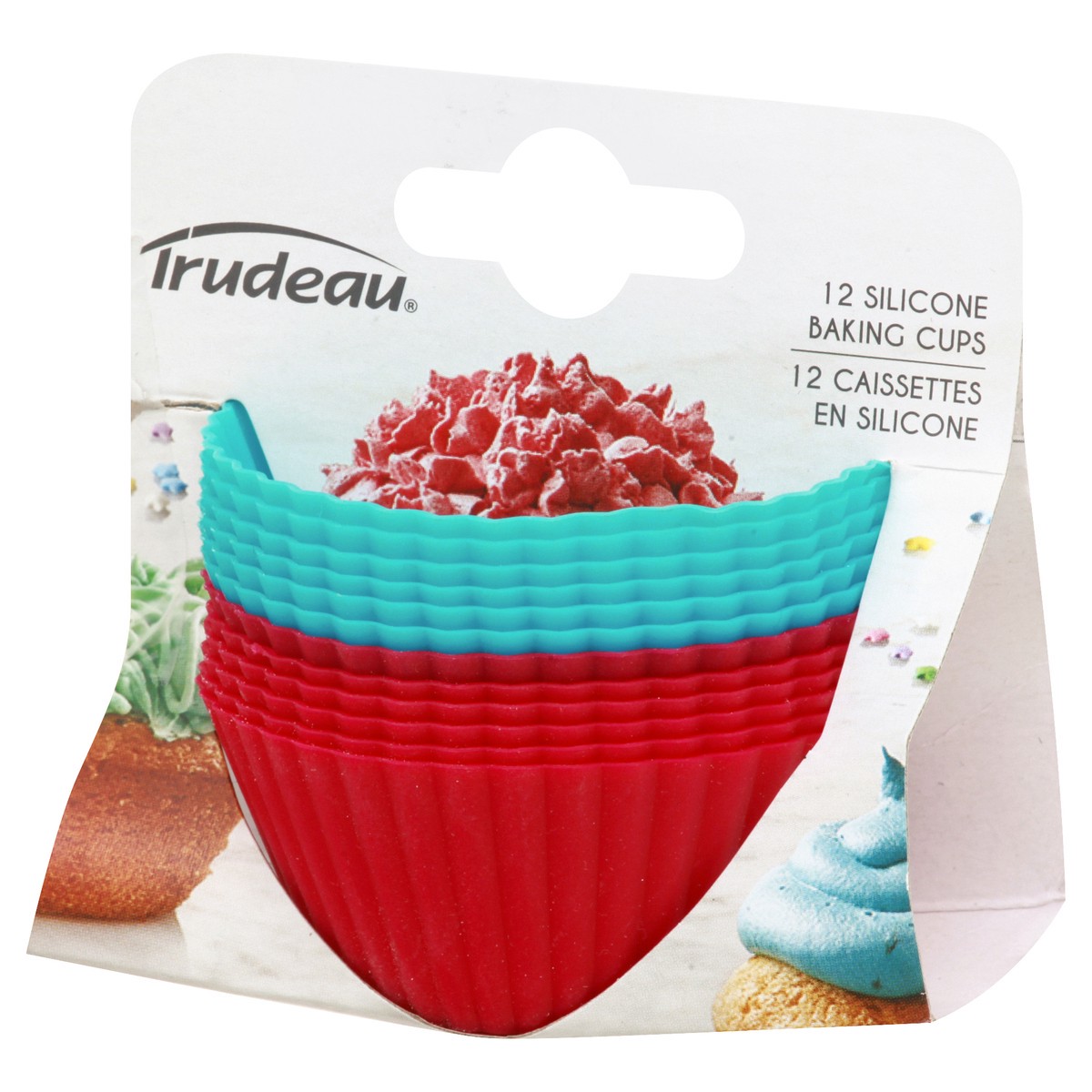 slide 9 of 9, Trudeau Silicone Baking Cups 12 ea, 12 ct