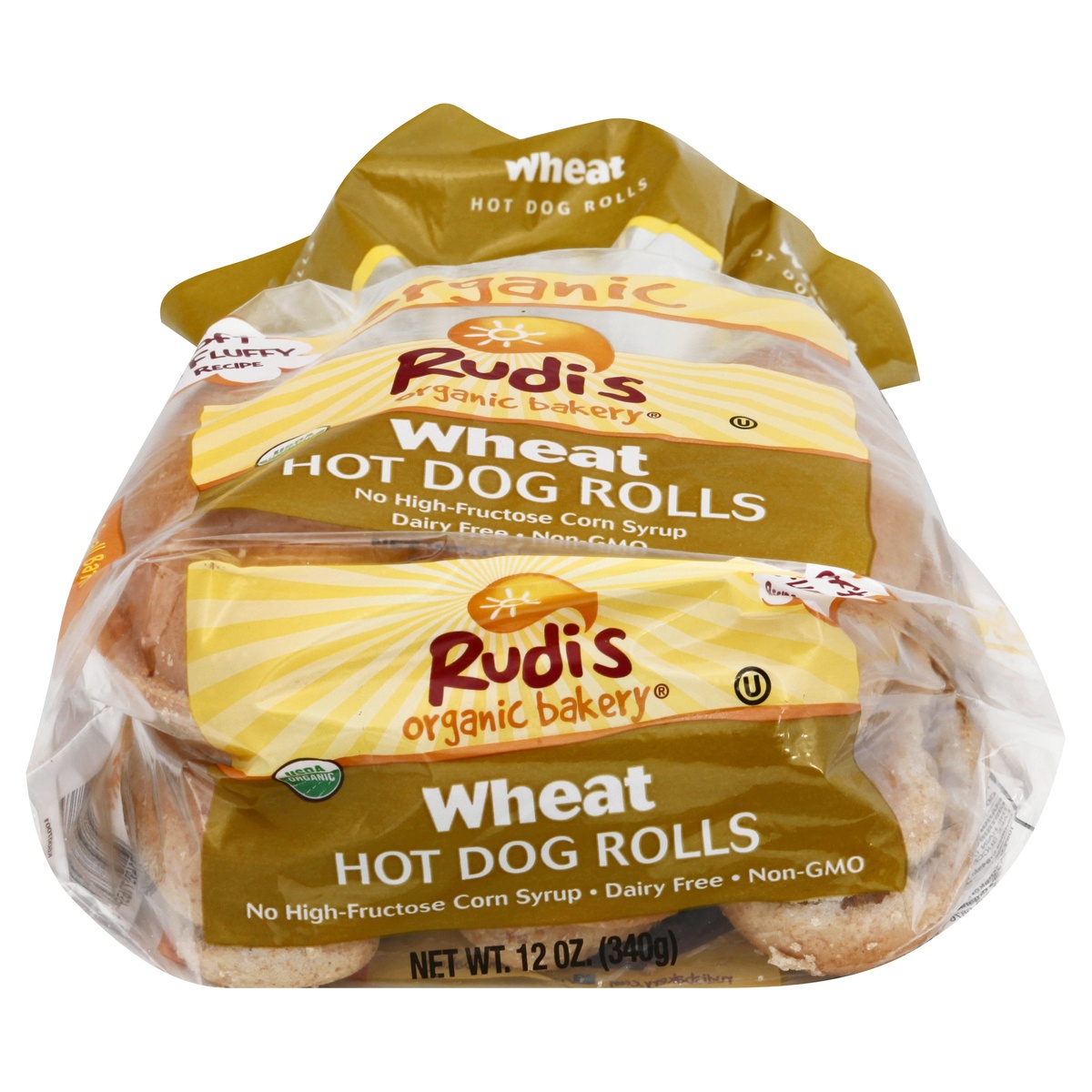 slide 1 of 1, Rudi's Organic Wheat Hot Dog Buns, 12 oz