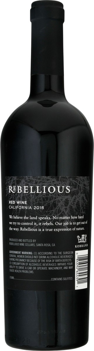 slide 7 of 9, Rebellious Red 750Ml, 750 ml