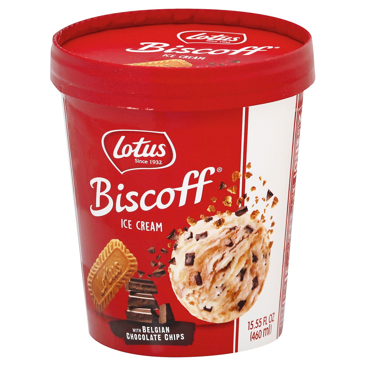 slide 12 of 13, Lotus Biscoff with Belgian Chocolate Chips Ice Cream 15.55 oz, 15.55 oz