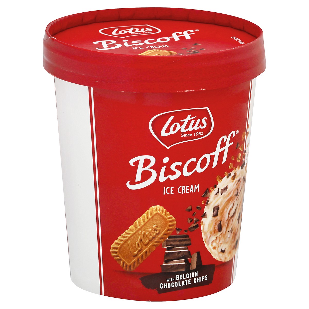 slide 10 of 13, Lotus Biscoff with Belgian Chocolate Chips Ice Cream 15.55 oz, 15.55 oz