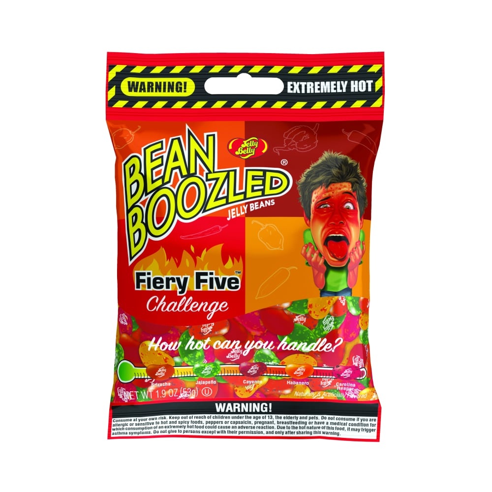 slide 1 of 1, Jelly Belly Fiery Five Bean Boozled, 1.9 oz