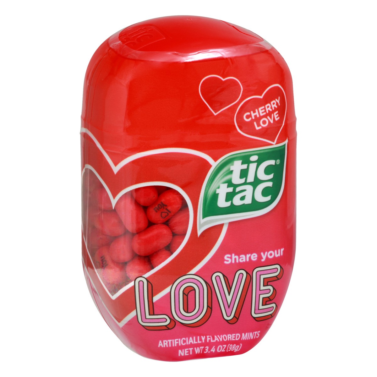 slide 2 of 9, Tic Tac Cherry Love Mints 3.4 oz, 3.4 oz