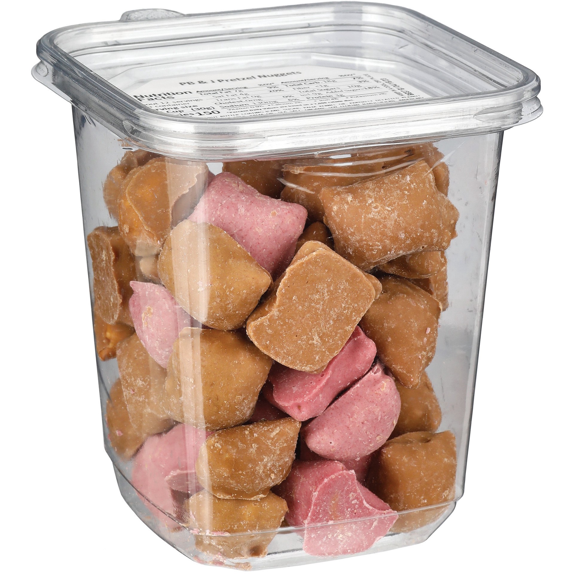 slide 1 of 1, H-E-B Peanut Butter & Jelly-Covered Pretzel Nuggets, 12.31 oz