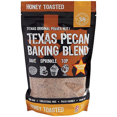 slide 1 of 1, 38 Pecans Honey Toasted Texas Pecan Baking Blend, 8 oz