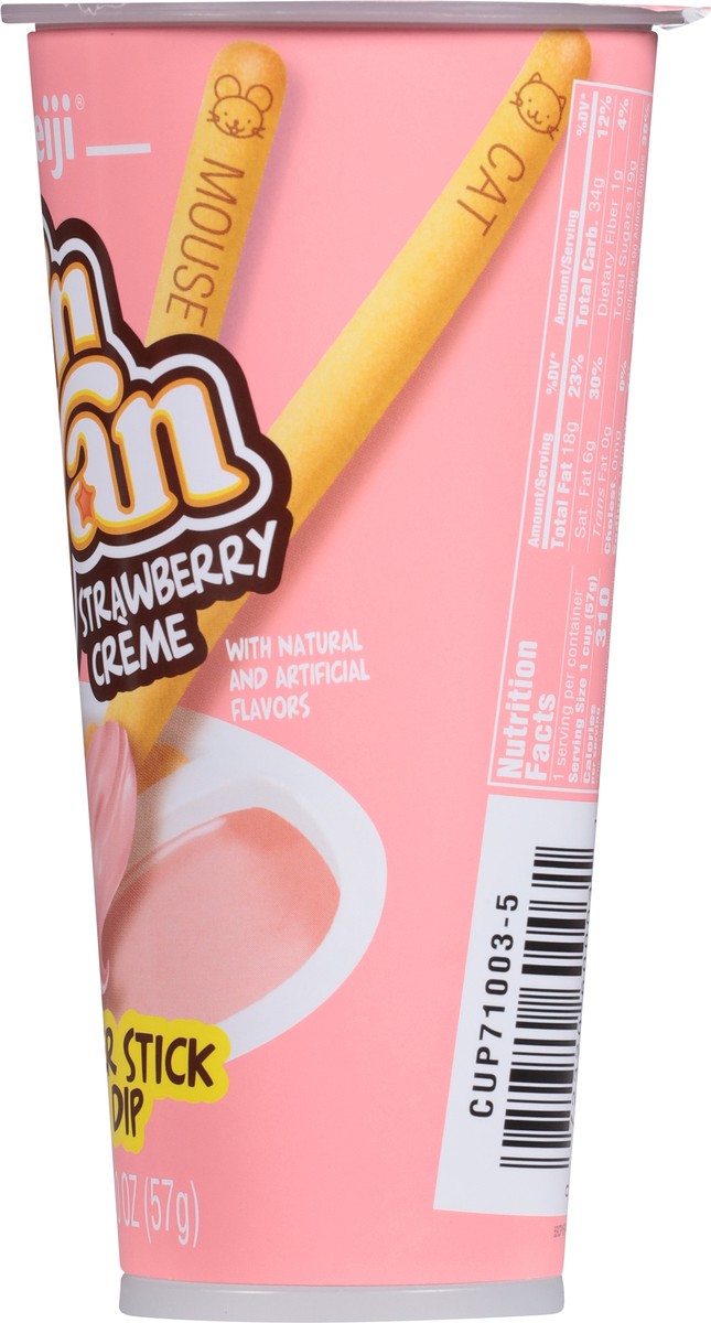 slide 4 of 14, Meiji Yan Yan Strawberry Creme Cracker Stick with Dip 2.0 oz, 2 oz