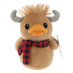 Quackerz Keith Highland Cow Christmas Plush