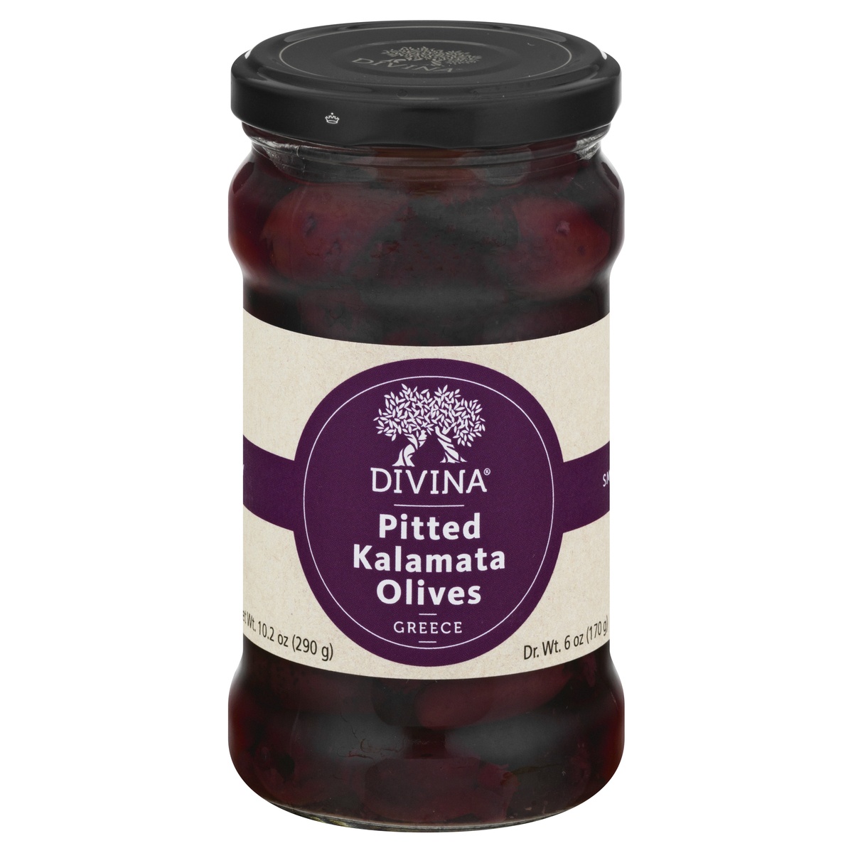 slide 1 of 1, Divina Pitted Kalamata Olives, 6 oz