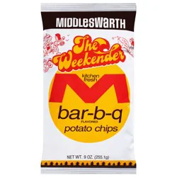 Middleswarth The Weekender Kitchen Fresh Bar-B-Q Flavored Potato Chips 9 oz