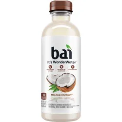 Bai Coconut Flavored Water, Molokai Coconut, Antioxidant Infused Beverage, 18 Fluid Ounce Bottle