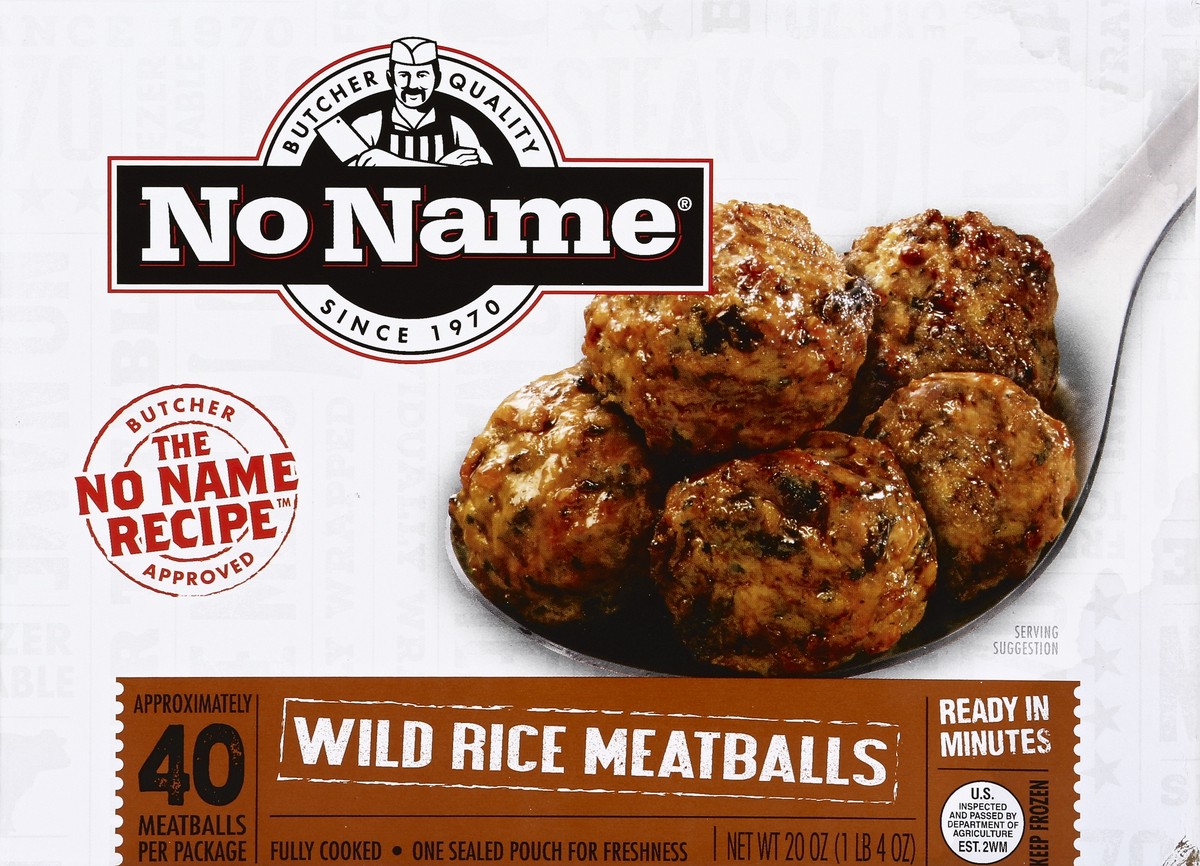 slide 1 of 1, No Name Meatballs 20 oz, 20 oz