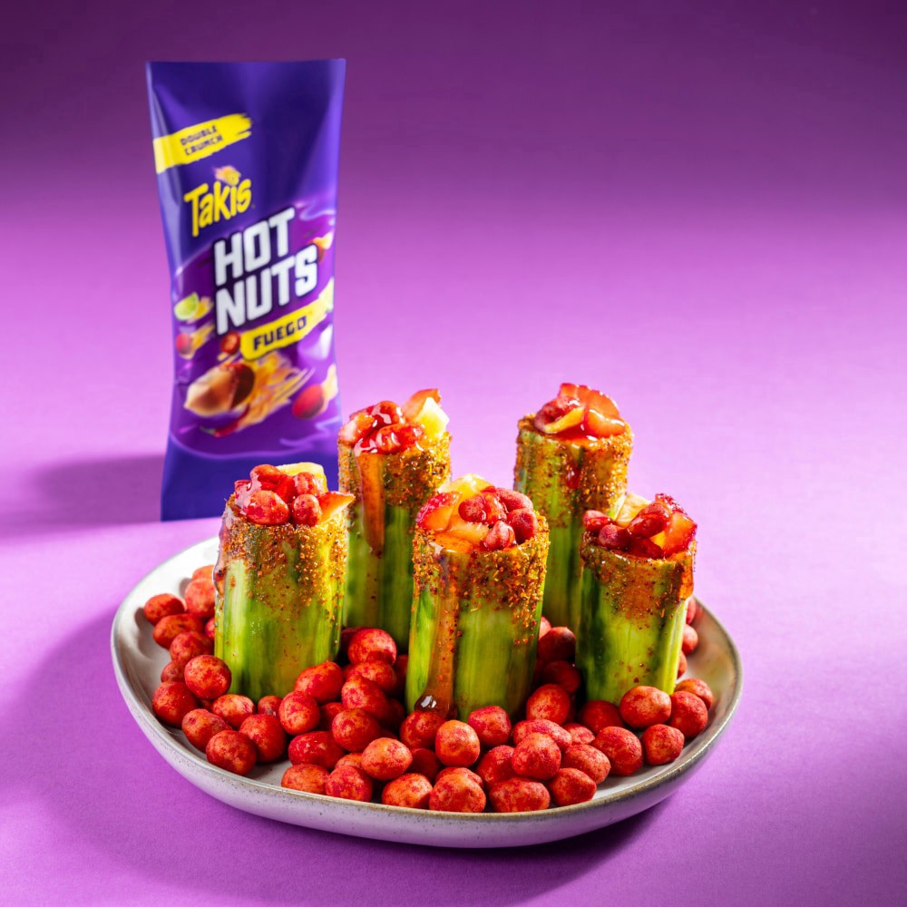 slide 4 of 6, Barcel Takis Hot Nuts Fuego, 1 ct
