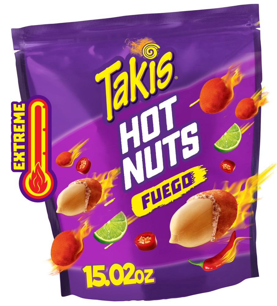 slide 1 of 6, Barcel Takis Hot Nuts Fuego, 1 ct