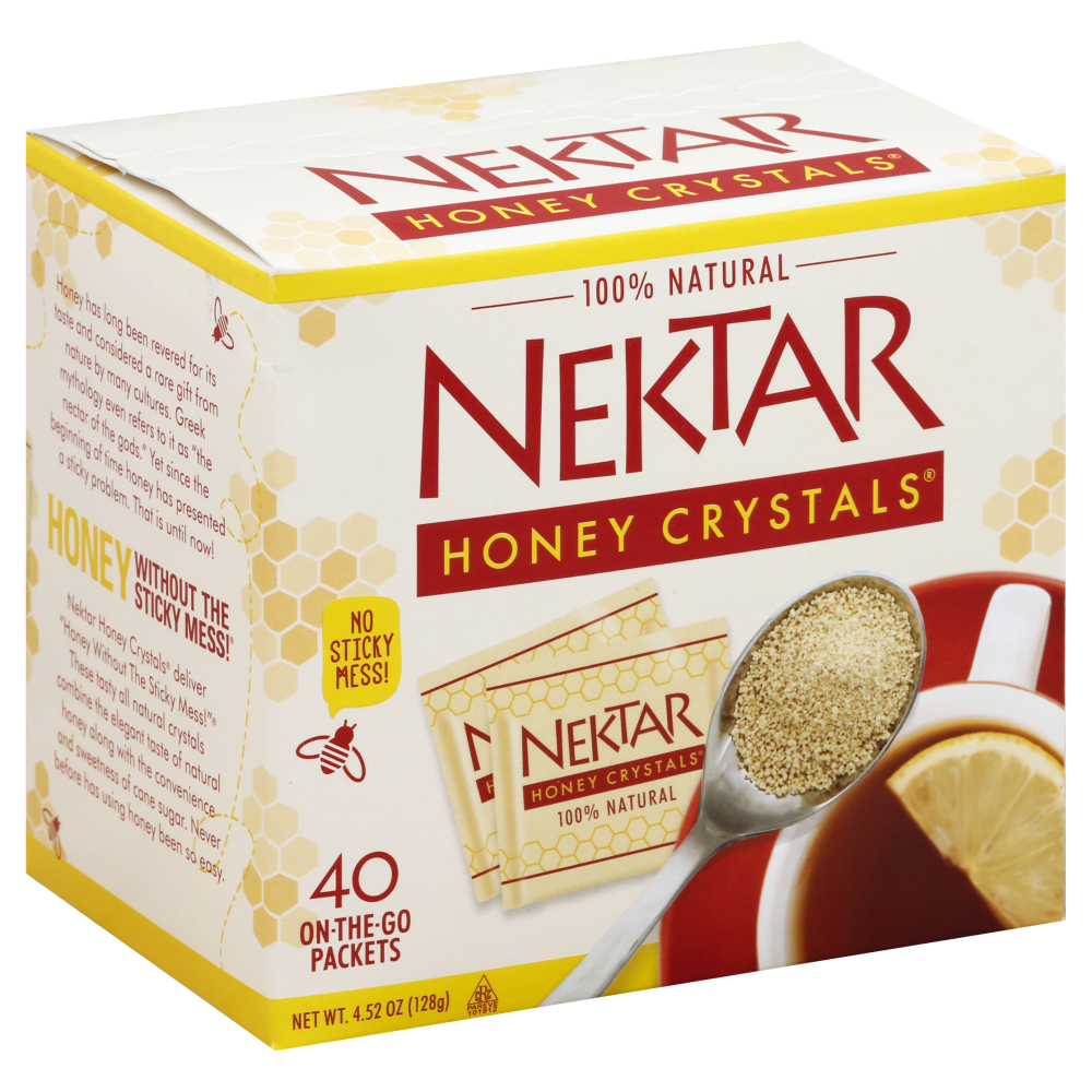 slide 1 of 4, Nektar Honey Crystals On The Go Packets, 4.52 oz