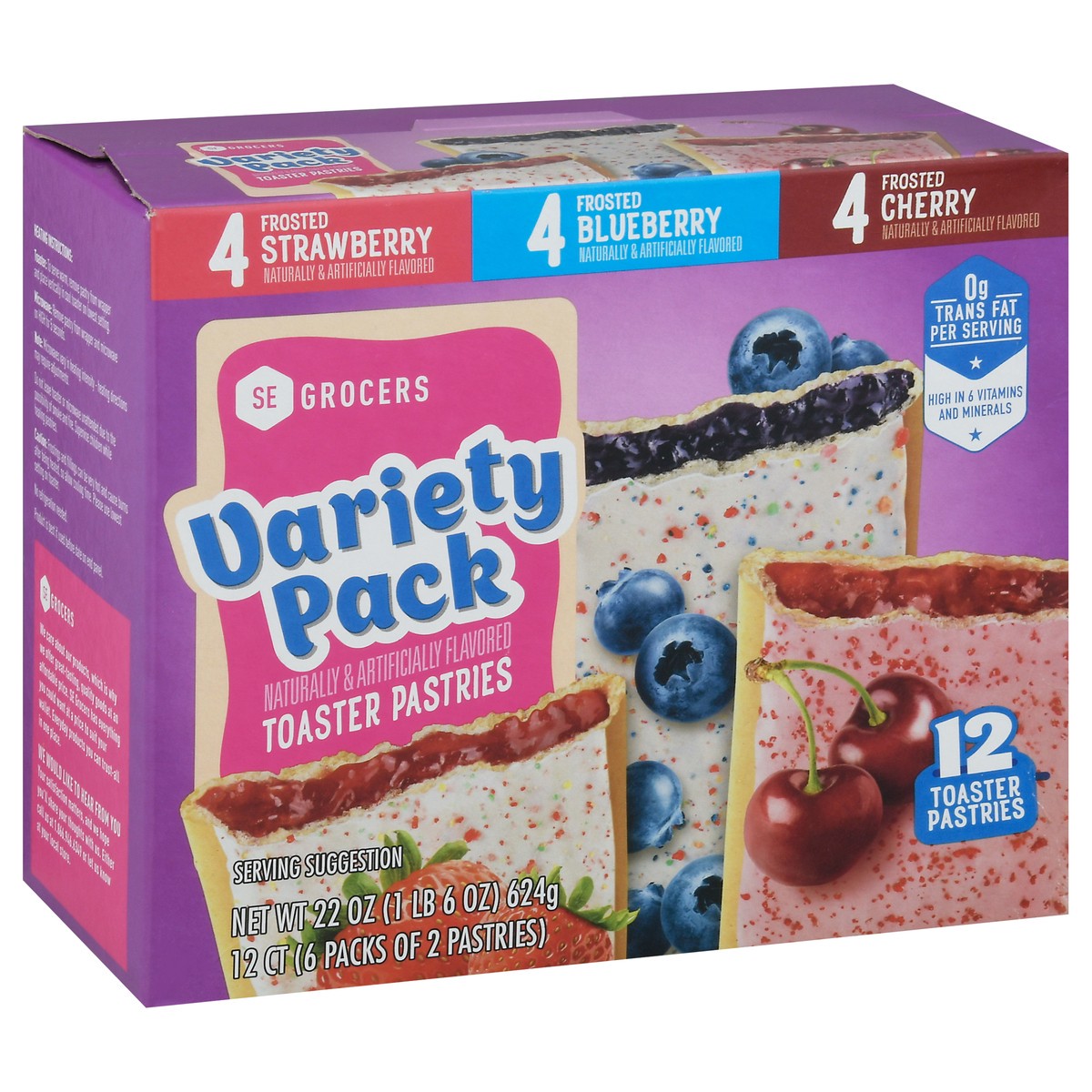 slide 7 of 9, SE Grocers Frstd Vrty Pack 12Ct, 22 oz