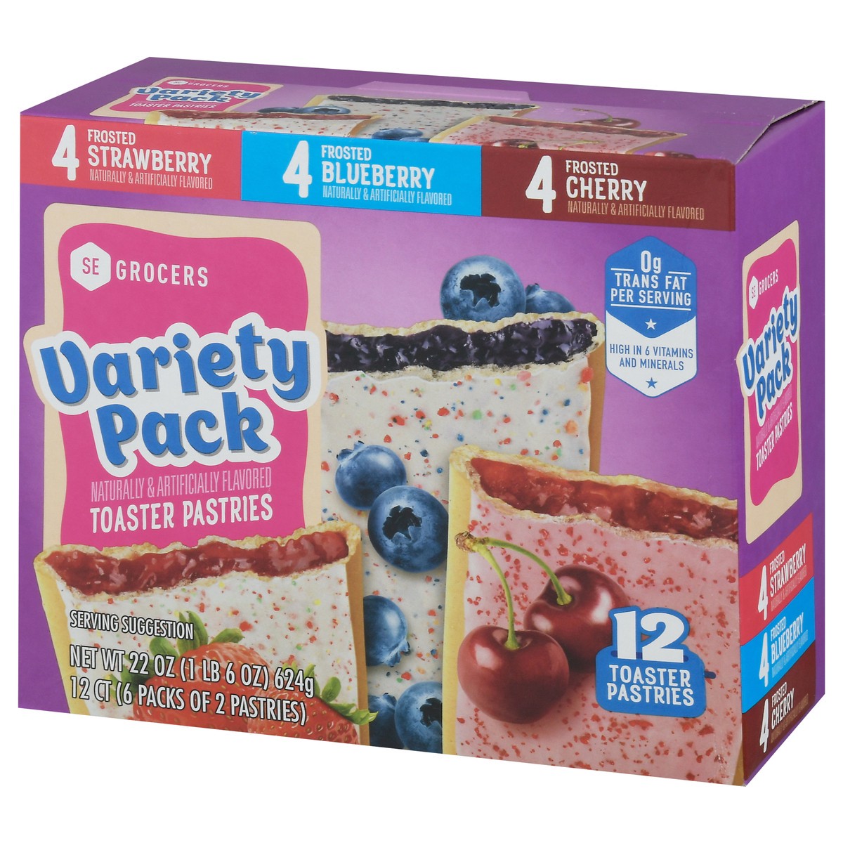 slide 2 of 9, SE Grocers Frstd Vrty Pack 12Ct, 22 oz