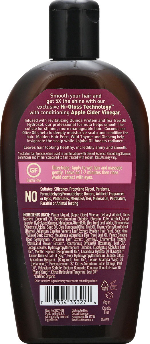 slide 4 of 9, Desert Essence Smoothing Conditioner, 10 oz