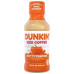 Dunkin' Nutty Pumpkin Iced Coffee Bottle, 13.7 fl oz