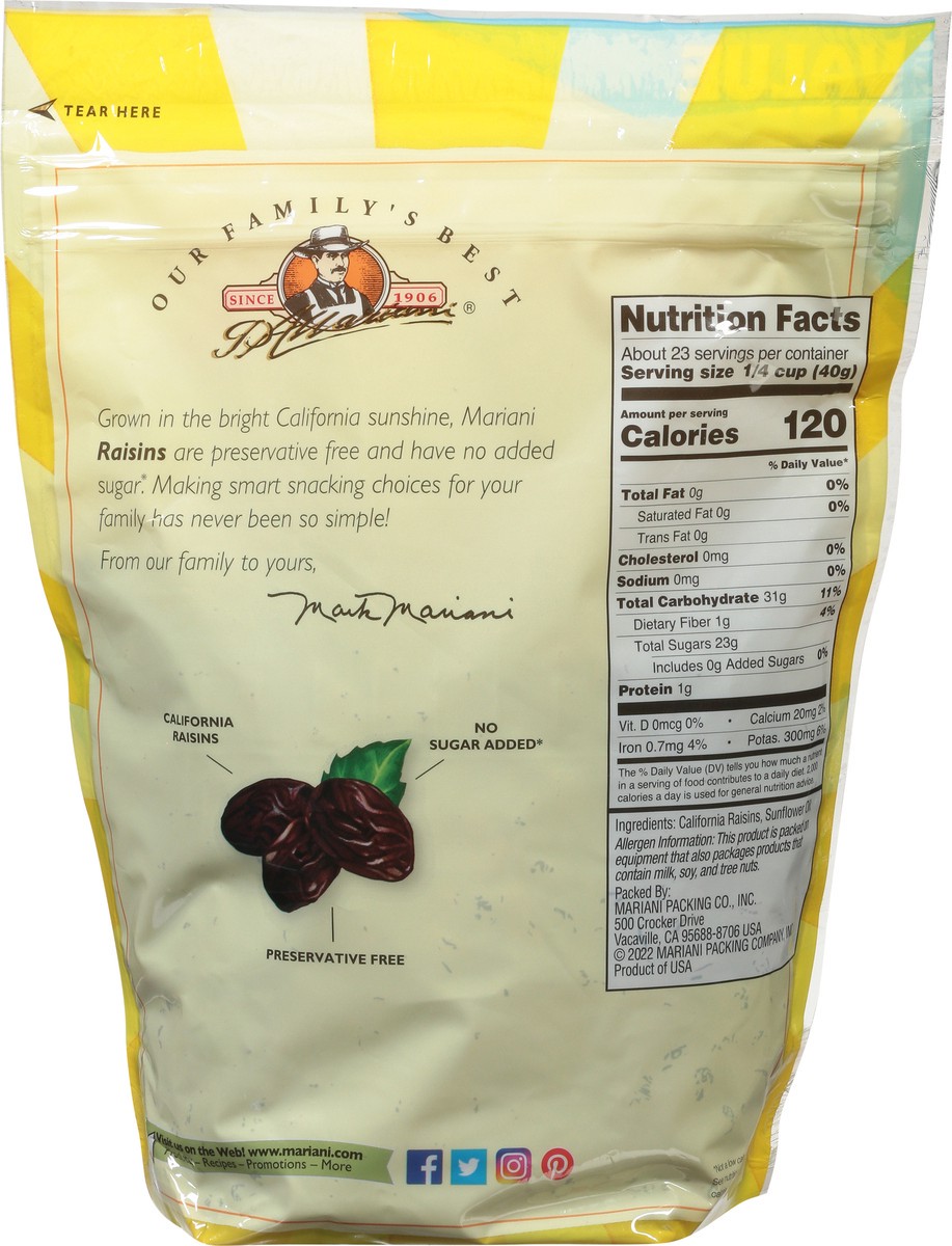 slide 7 of 12, Mariani Raisins - 32 OZ, 32 oz