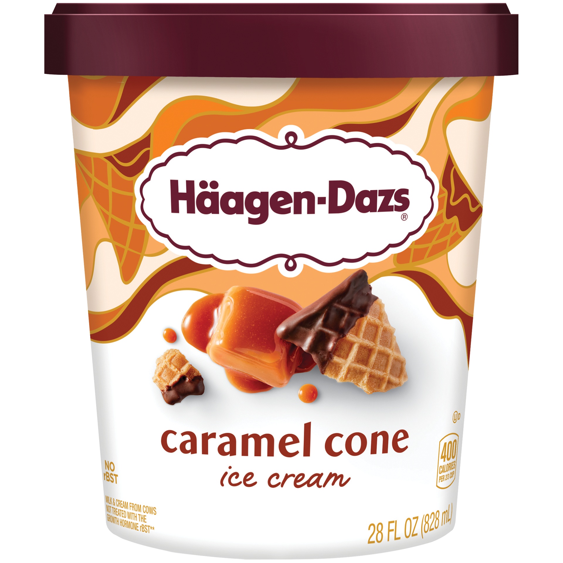 slide 1 of 7, Haagen-Dazs Caramel Cone Ice Cream, 28 fl oz