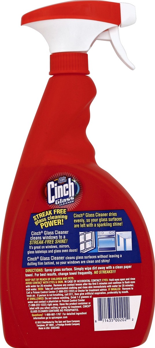 slide 3 of 3, Cinch Glass Cleaner Streak Free, 32 fl oz