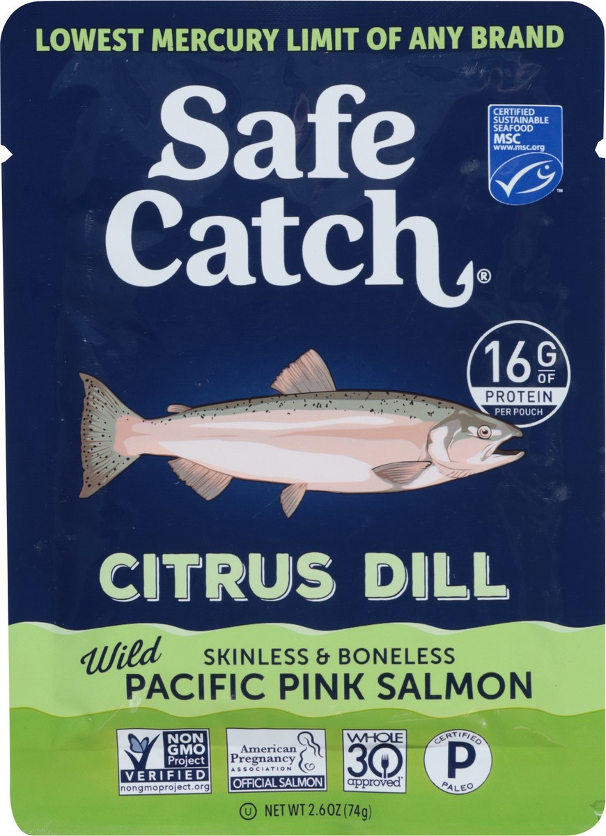 slide 7 of 14, Safe Catch Citrus Dill Salmon Pack, 2.6 oz