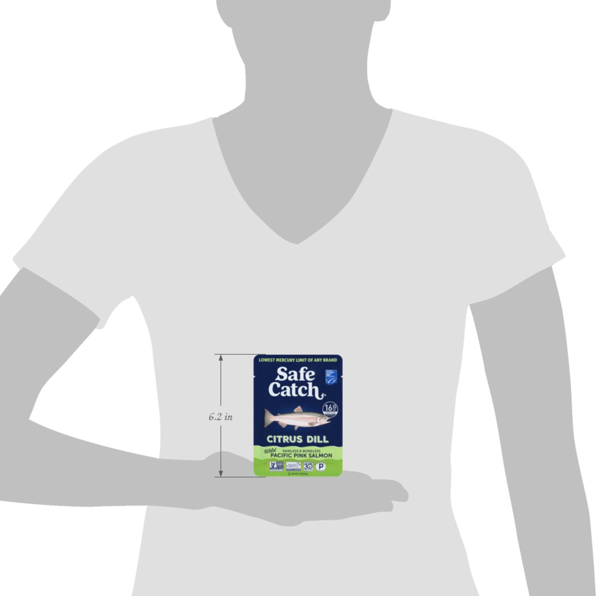 slide 12 of 14, Safe Catch Citrus Dill Salmon Pack, 2.6 oz