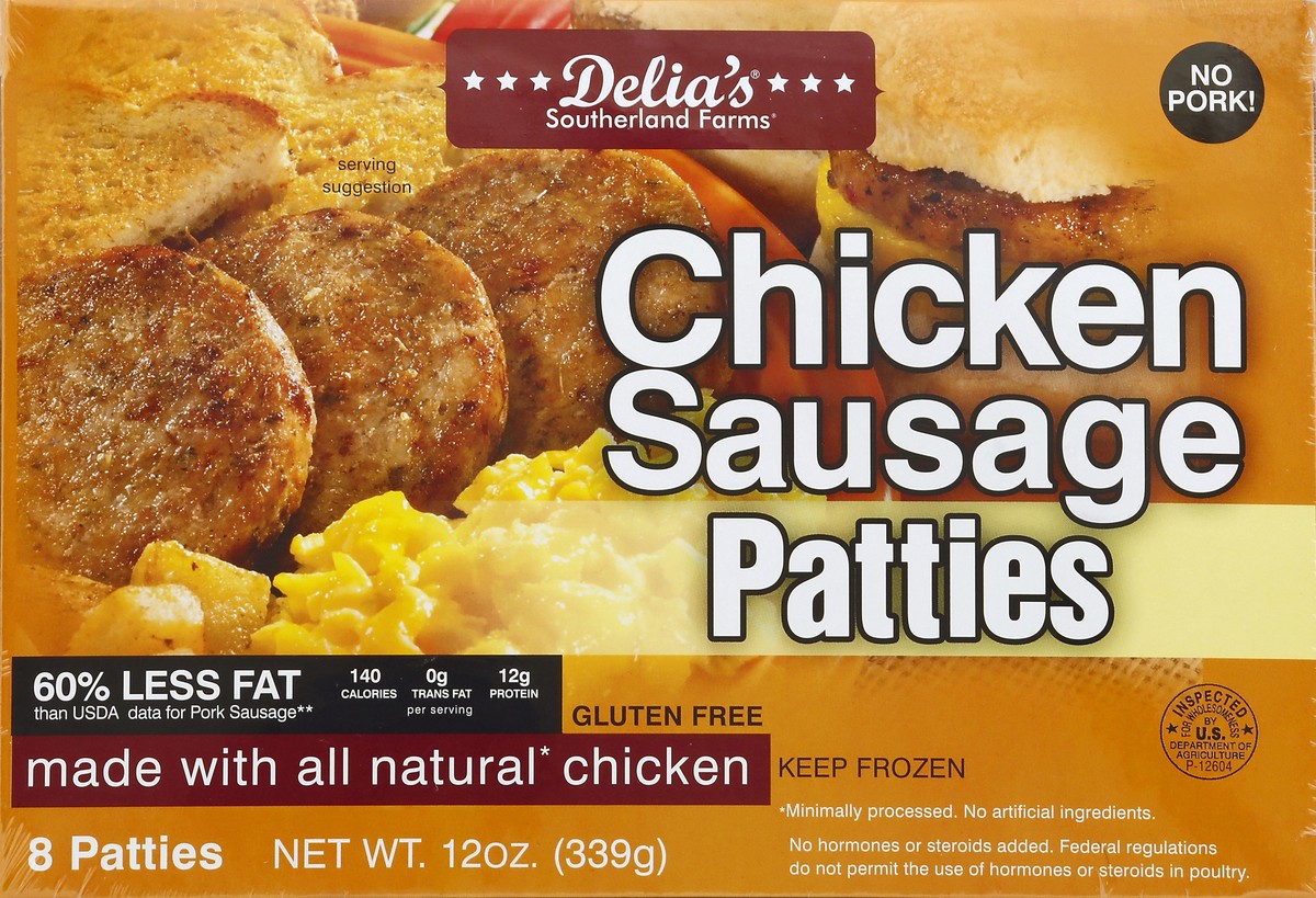 slide 3 of 4, Southerland Farms Chicken Sausage Patties 8 ea, 8 ct