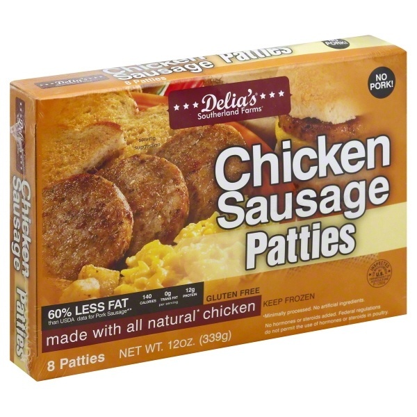 slide 1 of 4, Southerland Farms Chicken Sausage Patties 8 ea, 8 ct