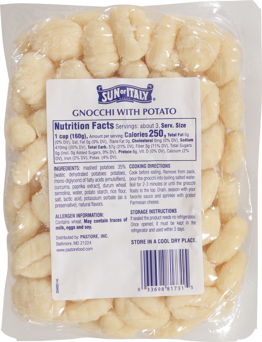 slide 3 of 9, Sun of Italy Gnocchi with Potato 16 oz, 16 oz