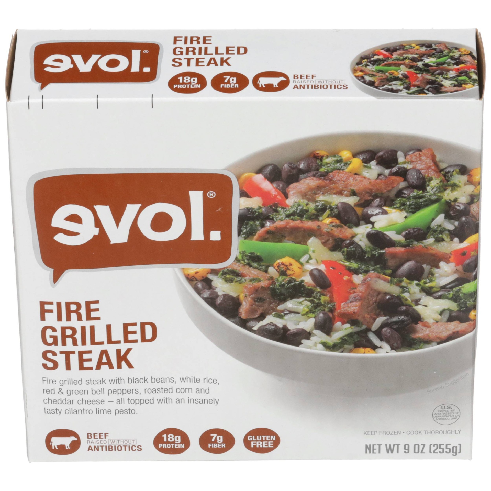slide 1 of 5, EVOL Fire Grilled Steak Bowl, 9 oz