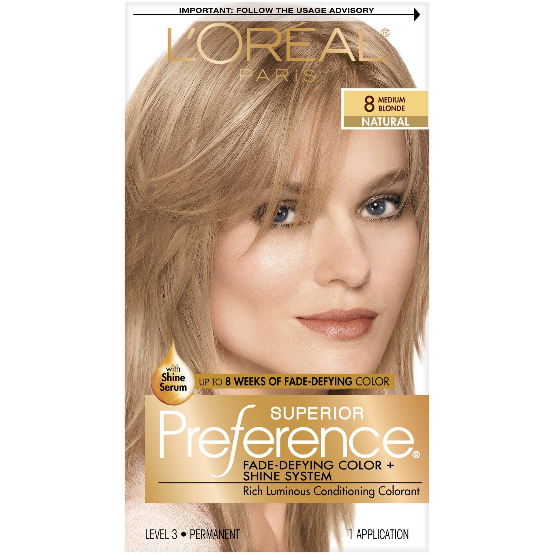 slide 1 of 8, L'Oréal Superior Preference Fade-Defying Color + Shine System - 6.5 fl oz - 8 M Blonde - 1 Kit, 6.5 fl oz