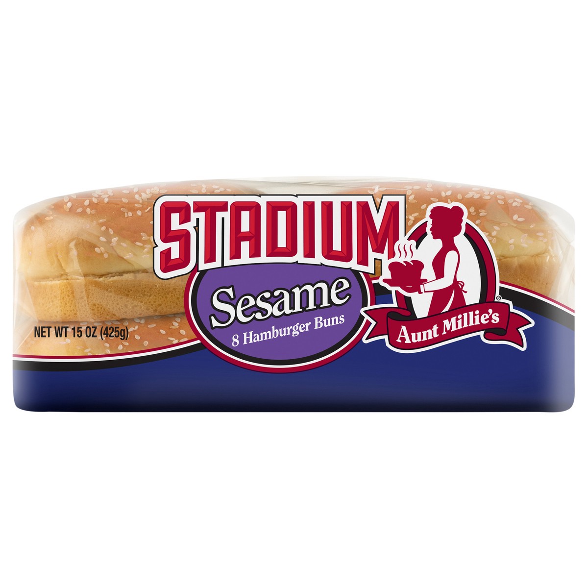 slide 1 of 2, Aunt Millie's Stadium Sesame Hamburger Buns 8ct, 8 ct