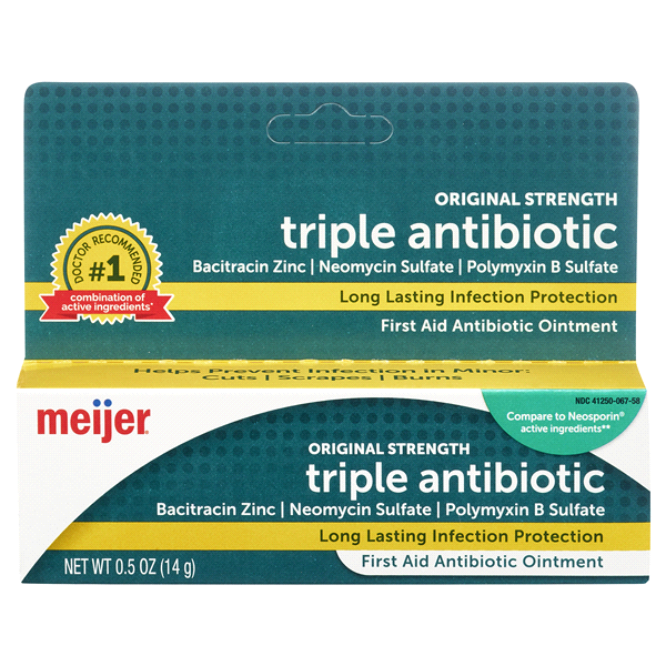 slide 1 of 1, Meijer Triple Antibiotic Original Strength, 0.5 oz