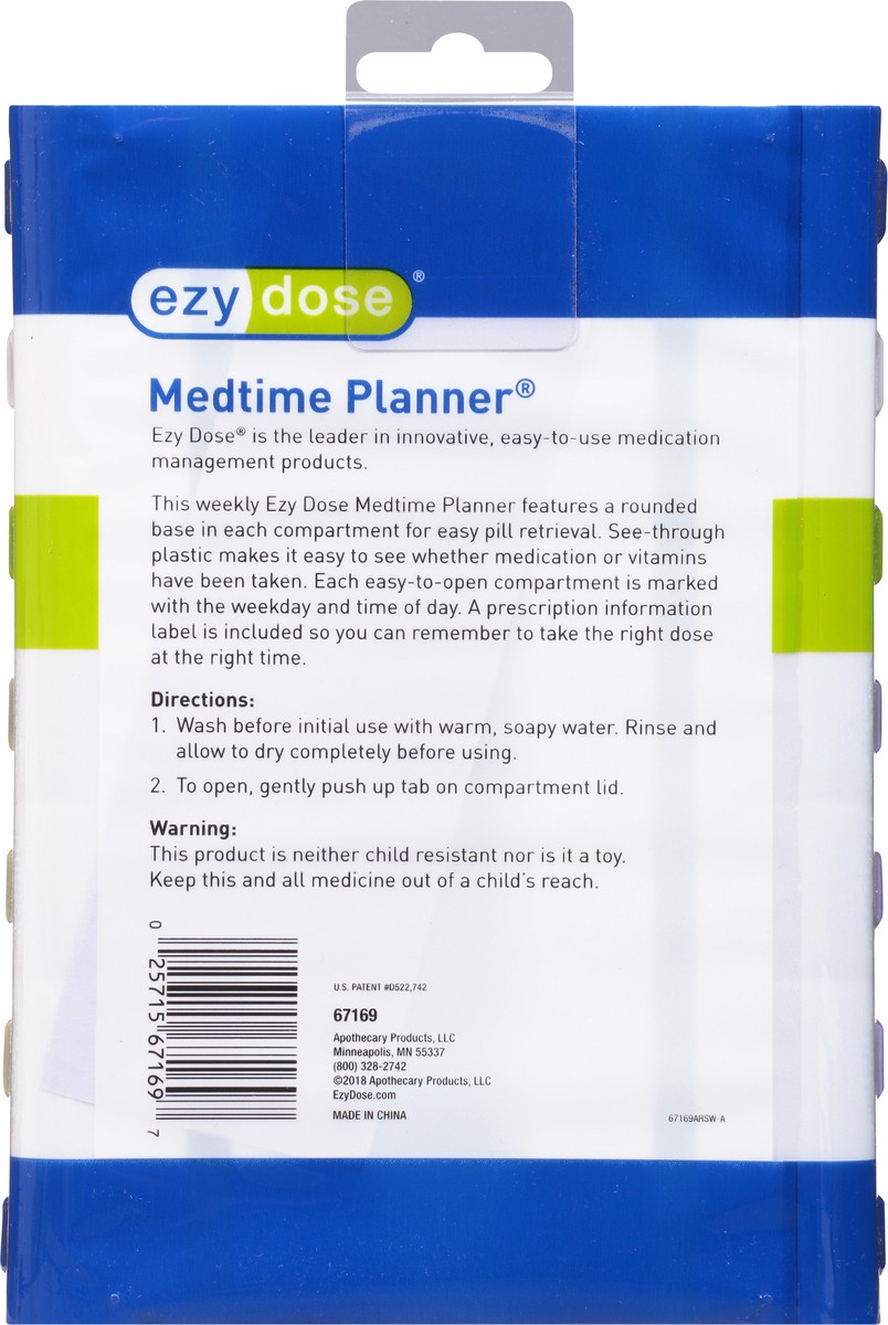 slide 11 of 11, EZY Dose Medtime Planner Large Pill Planner 1 ea, 1 ct