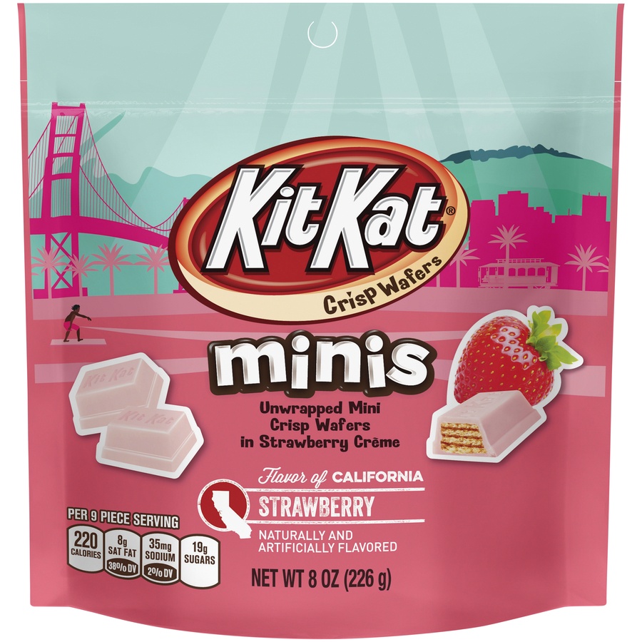 slide 1 of 1, Kit Kat Minis Strwbry, 8 oz