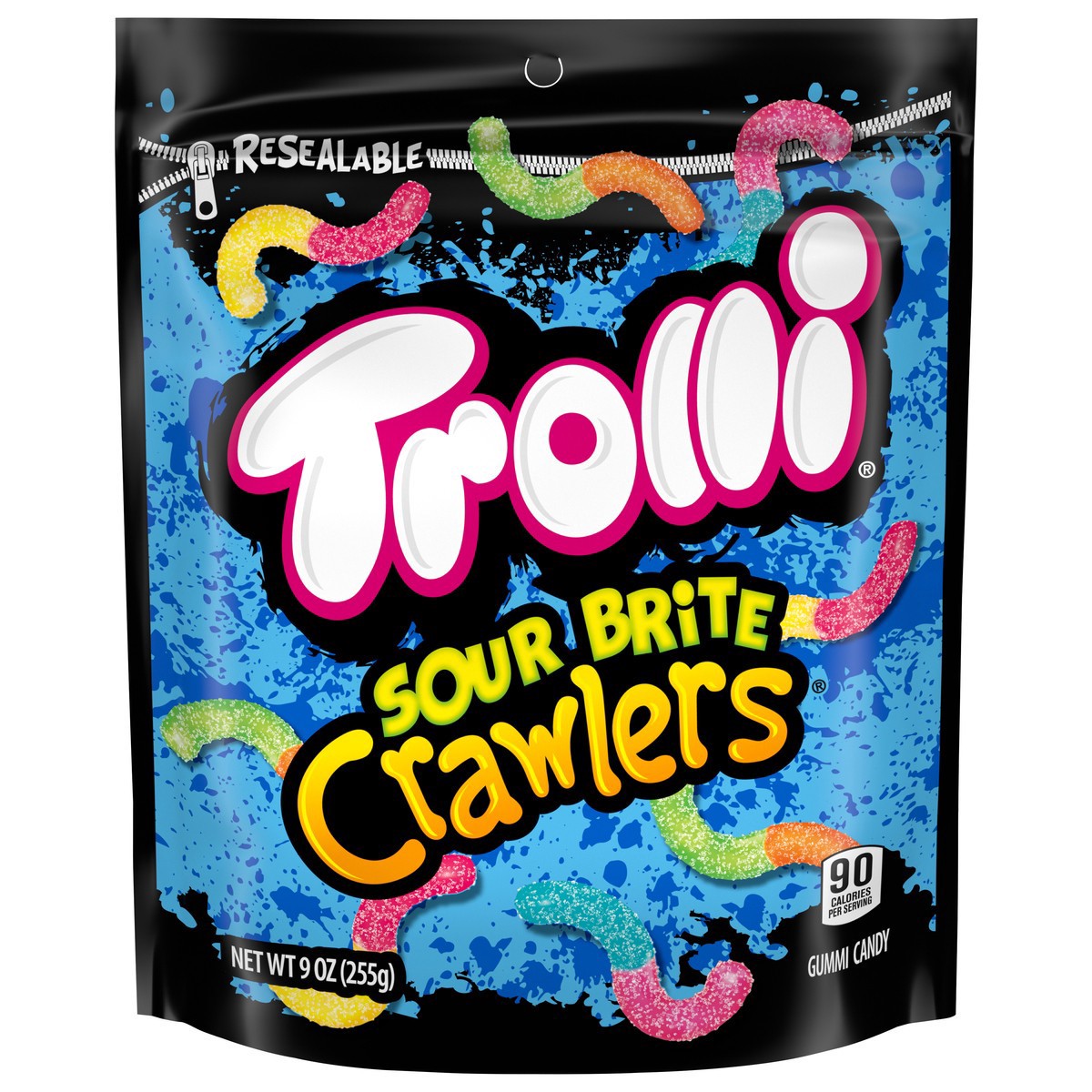 slide 1 of 9, Trolli Sour Brite Crawlers, 9 oz