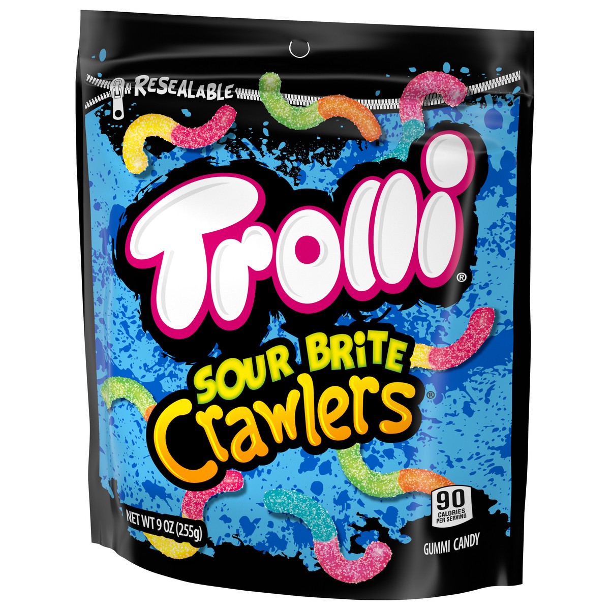 slide 8 of 9, Trolli Sour Brite Crawlers, 9 oz