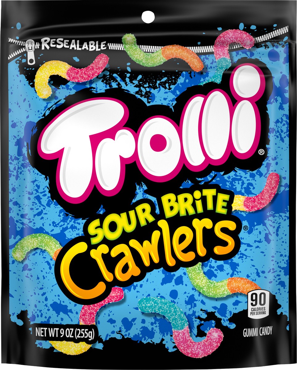 slide 5 of 9, Trolli Sour Brite Crawlers, 9 oz