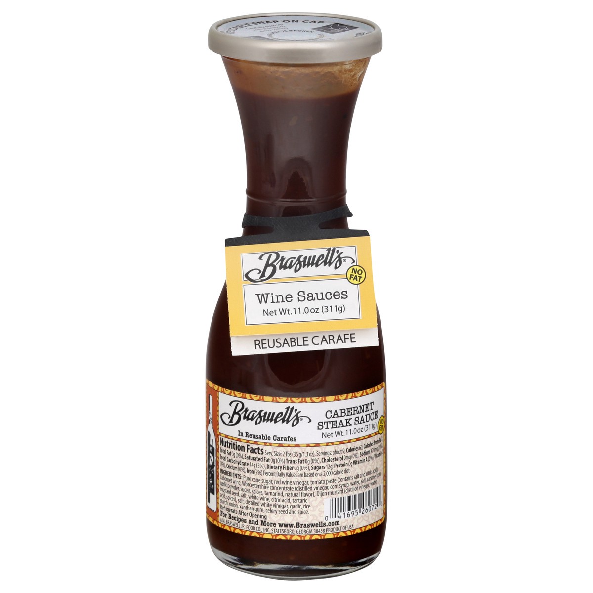 slide 6 of 11, Braswell's Cabernet Steak Sauce, 11 oz