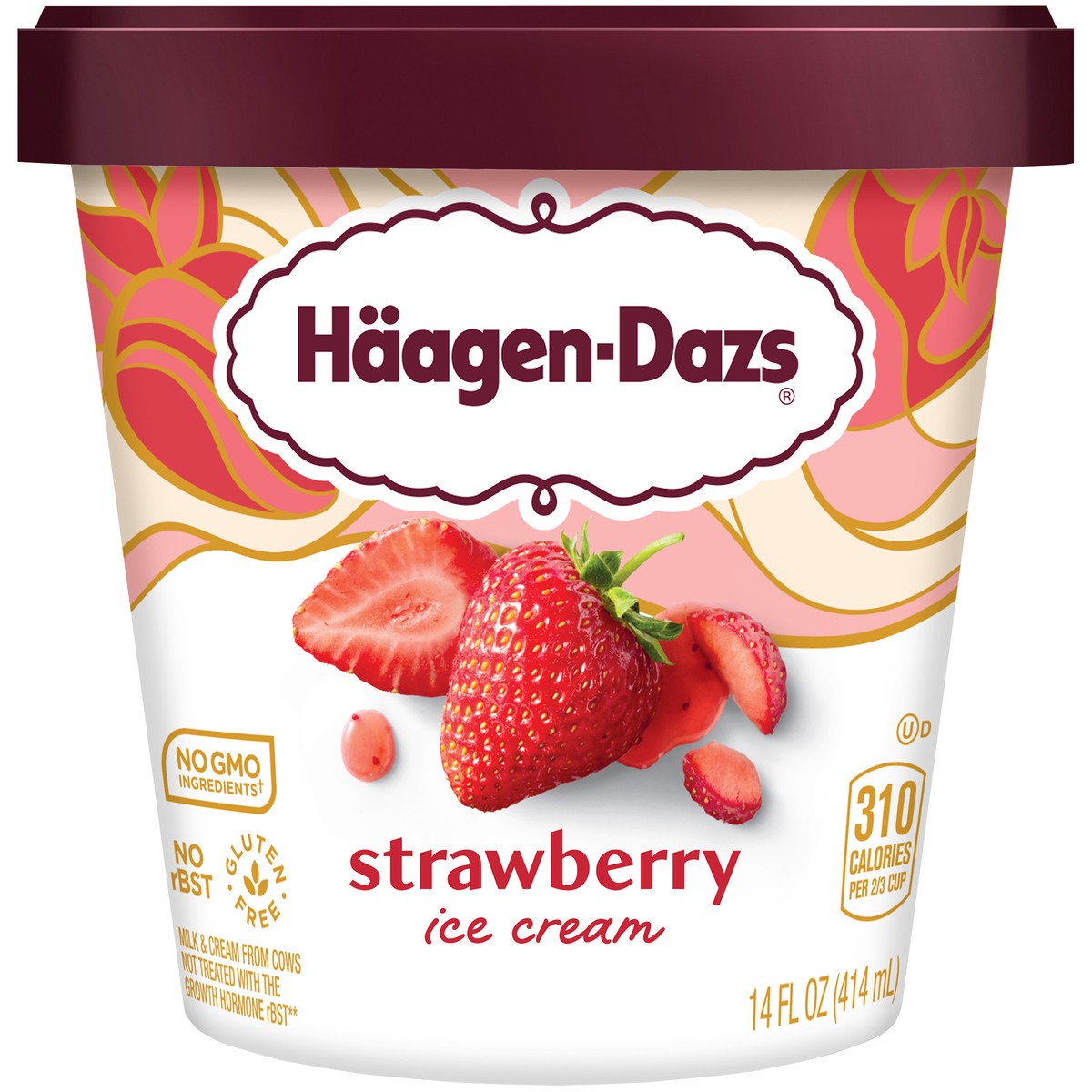 slide 1 of 9, Häagen-Dazs Ice Cream, 14 fl oz