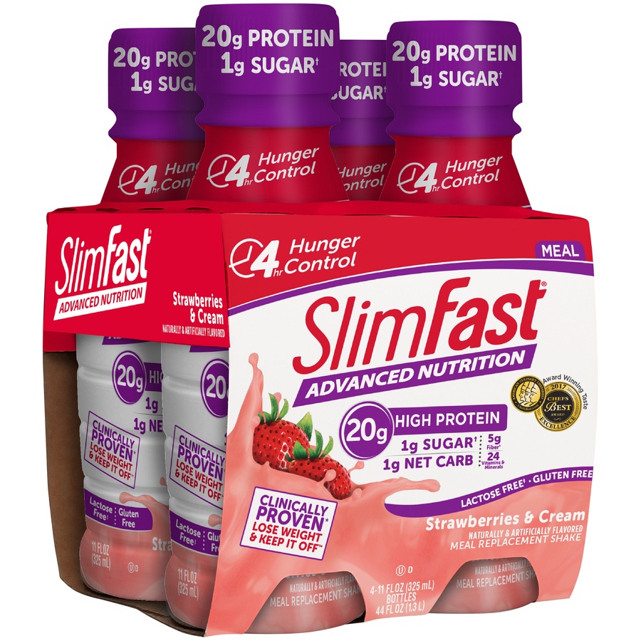 Slimfast Advanced Nutrition High Protein Strawberries And Cream Meal