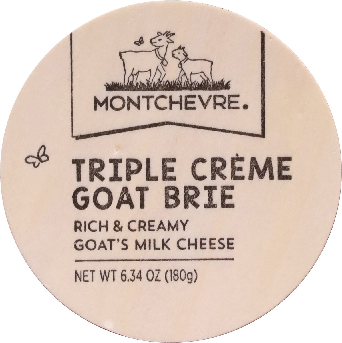 slide 3 of 11, Montchevre Triple Creme Goat Brie Milk Cheese 6.34 oz, 6.34 oz