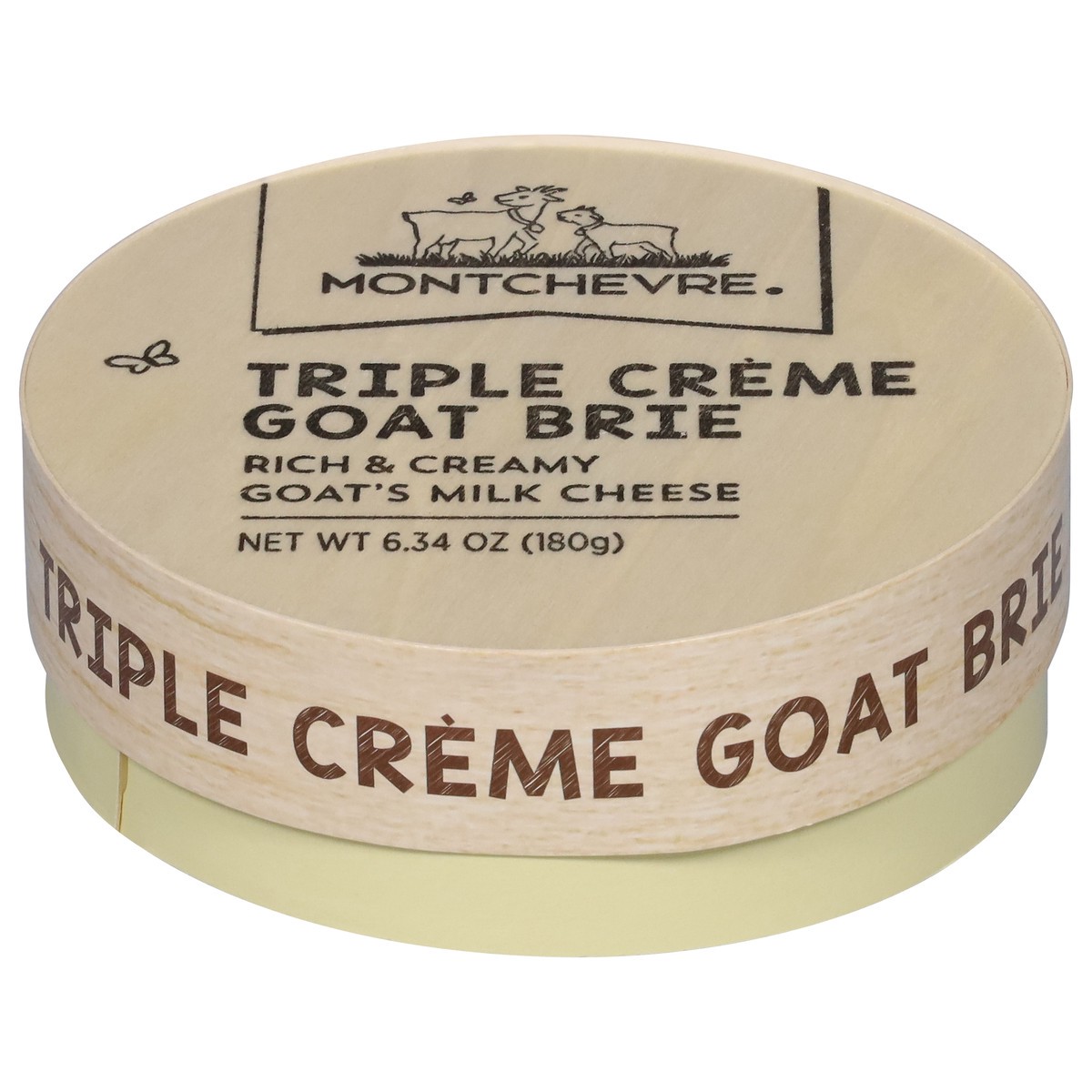 slide 1 of 11, Montchevre Triple Creme Goat Brie Milk Cheese 6.34 oz, 6.34 oz
