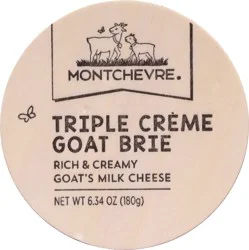 Montchevre Triple Creme Goat Brie Cheese - 6.34 oz