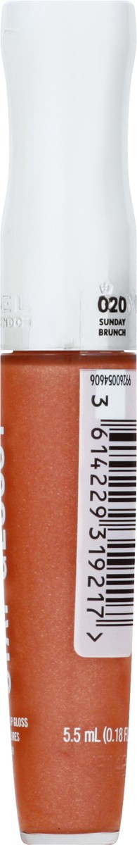 slide 4 of 11, COTY RIMMEL LONDON Rimmel Stay Glossy Lip Gloss - Non-Sticky and Lightweight Formula for Lip Color and Shine - 020 Sunday Brunch, .18oz, 6 ml