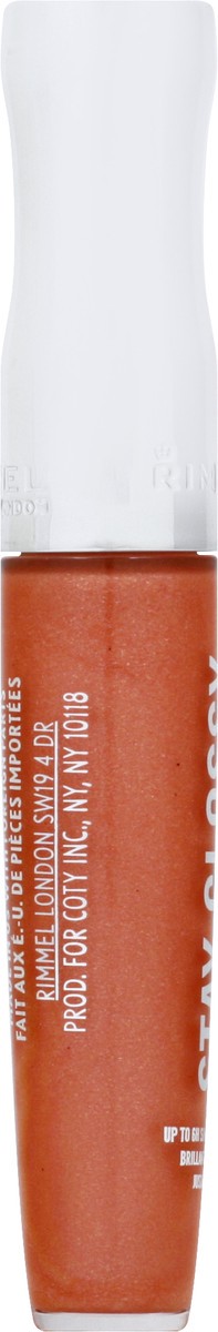 slide 11 of 11, COTY RIMMEL LONDON Rimmel Stay Glossy Lip Gloss - Non-Sticky and Lightweight Formula for Lip Color and Shine - 020 Sunday Brunch, .18oz, 6 ml